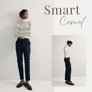 Flat Front Black Slim Pants, Size 24W (fits like a XXL/22W)